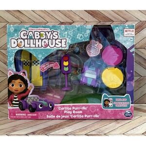 Gabby's Dollhouse Carlita Purr ific Play Room Toy Figure Playset
